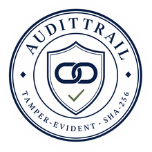 AuditTrail verification seal