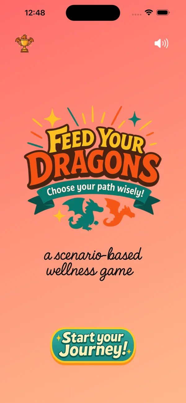 Feed Your Dragons home screen